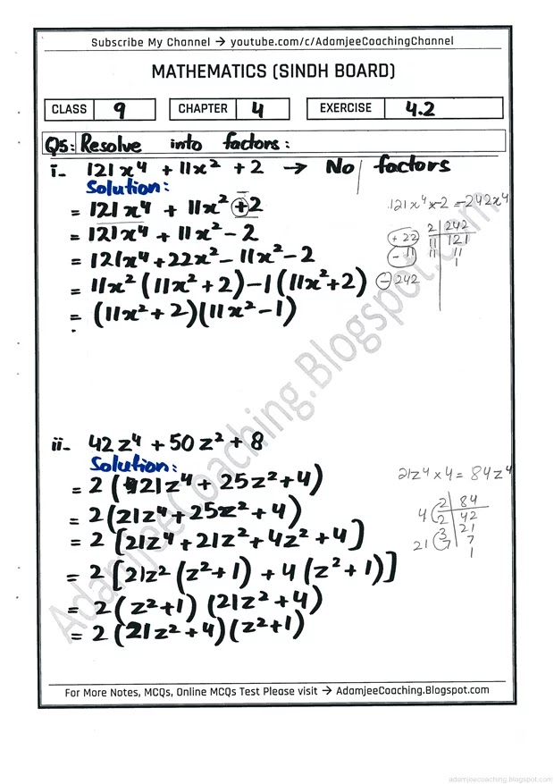 factorization-exercise-4-2-mathematics-9th