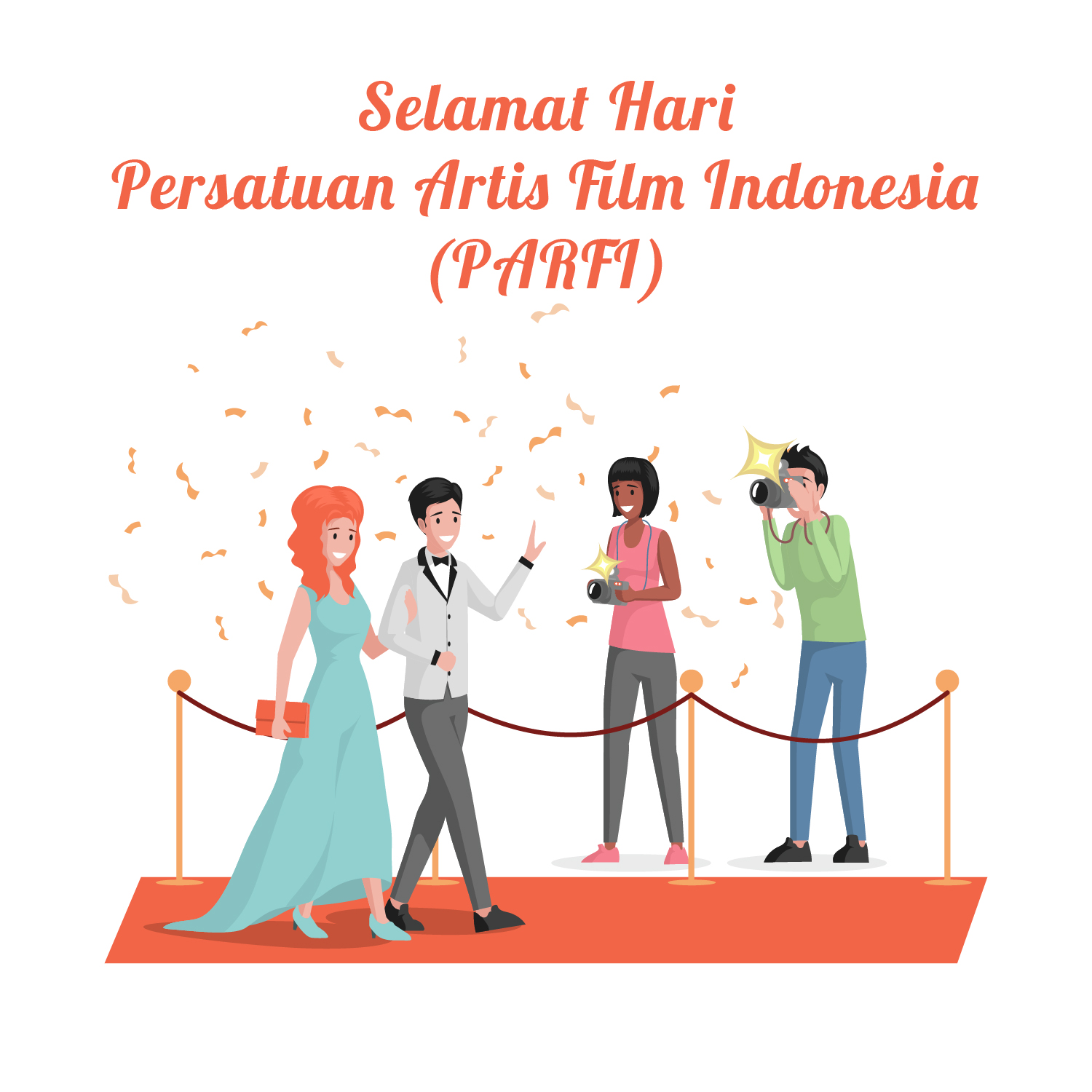 10 Gambar Poster Ucapan Selamat Hari Persatuan Artis Film Indonesia (PARFI)