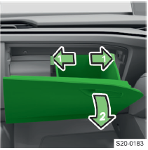 Access to fuses – right-hand drive