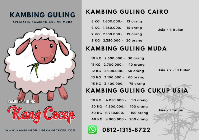 Harga Kambing  Guling Terbaru Garut Kota