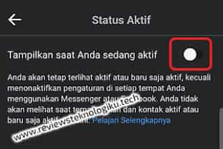 mematikan status online di iphone