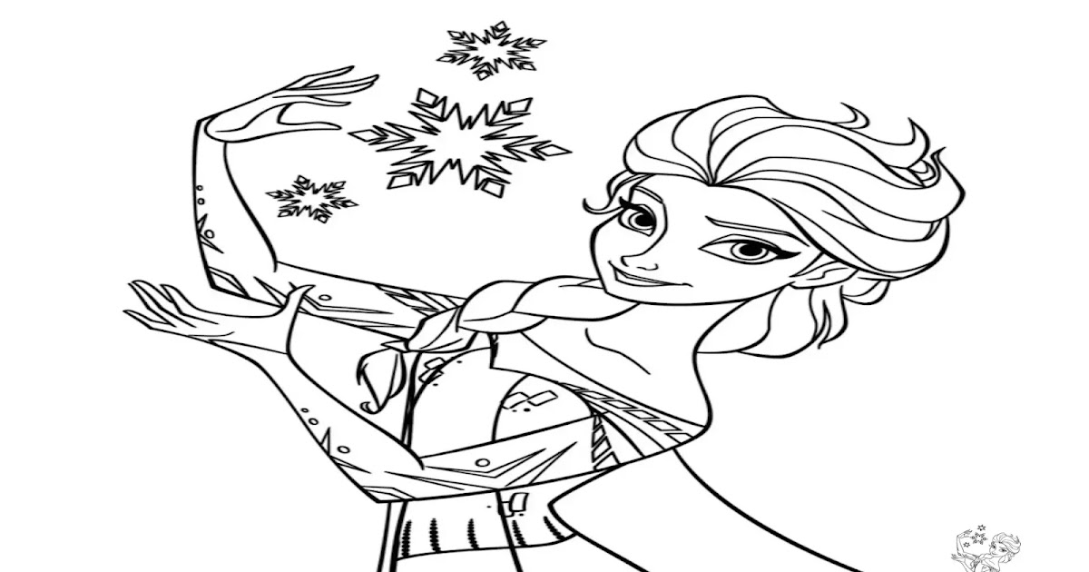 Elsa Frozen Coloring Pages