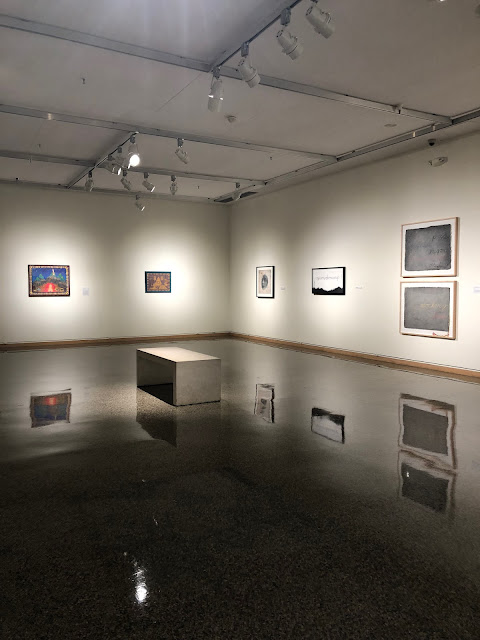 Peaceful gallery for reflection at Rockford Museum of Art.