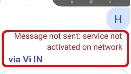 How To Fix Message Not Sent Service Not Activated On Network Problem Solved Vodafone Idea Vi SIM Android