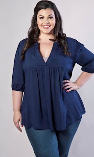 Blusas para verte más delgada. Moda Plus Size