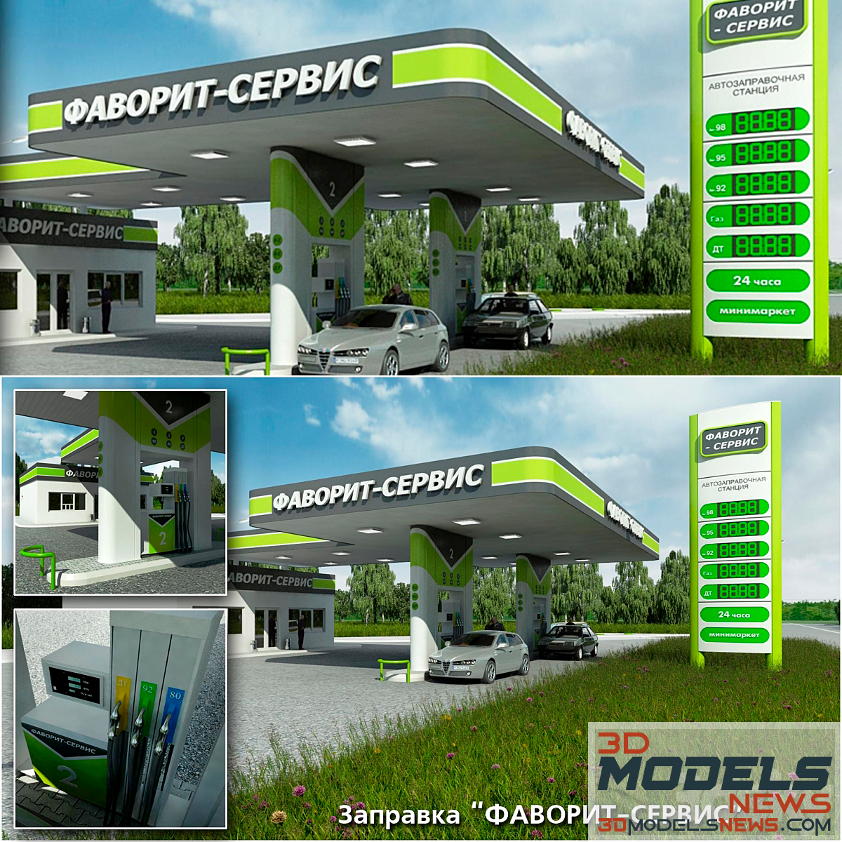 Gas station model