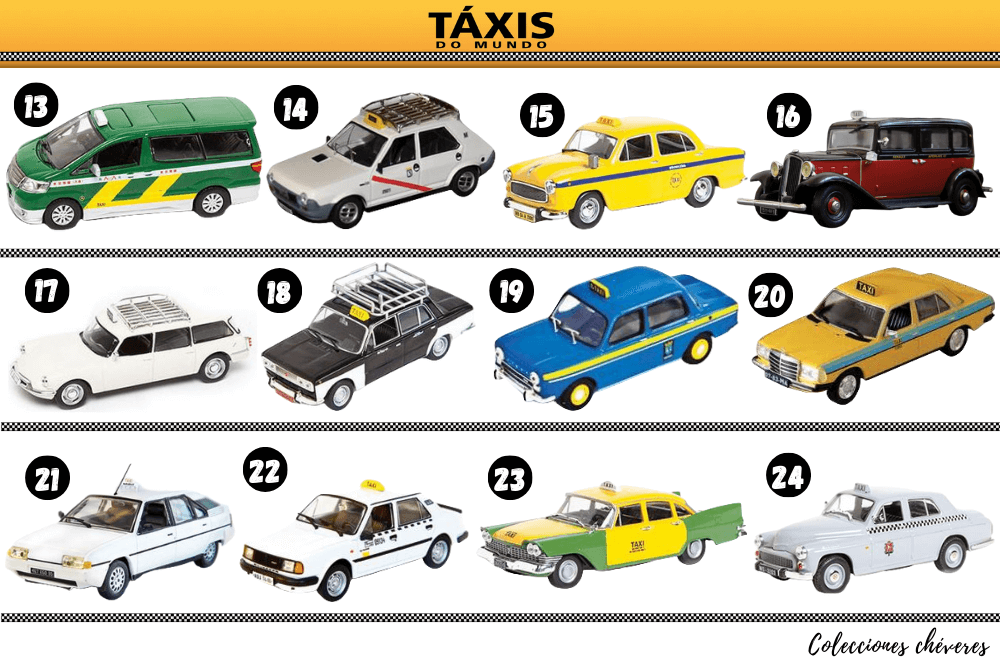 coleção táxis do mundo 1:43 altaya brasil