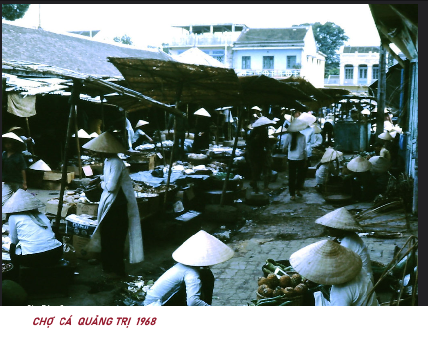 CHỢ QUẢNG TRỊ VÀ KHU VỰC HÀNG CÁ, TP QUẢNG TRỊ XƯA