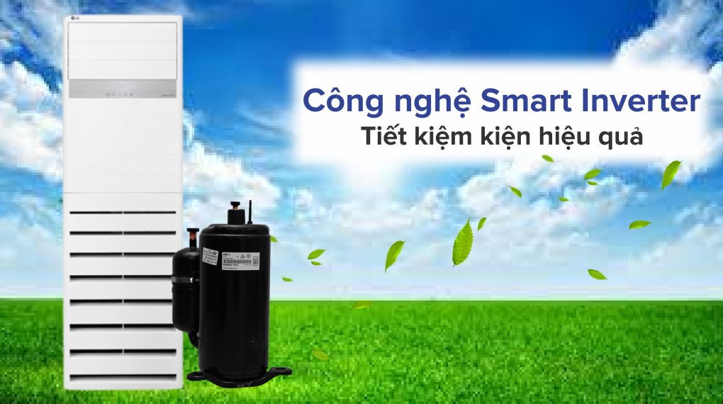 Máy lanh tủ đứng LG Inverter 46500 BTU ZPNQ48GT3A0 - Công nghệ tiết kiệm điện