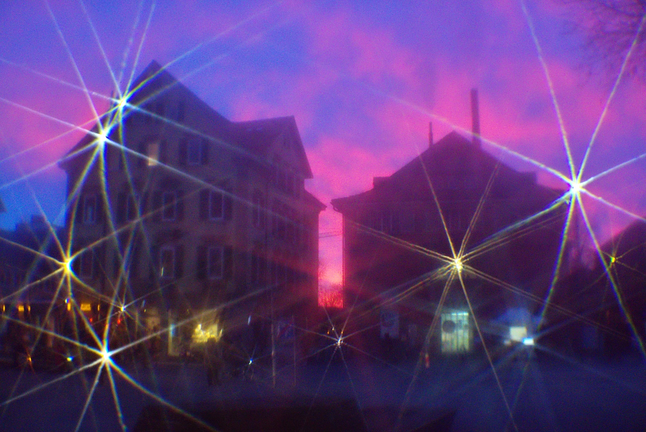 Kollimator 3.0 #10 — Sonnenuntergang in Tübingen mit Sternblende