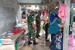 Patroli PPKM Dan Sosialisasi 3M Kepada Pengunjung Pasar Jambangan