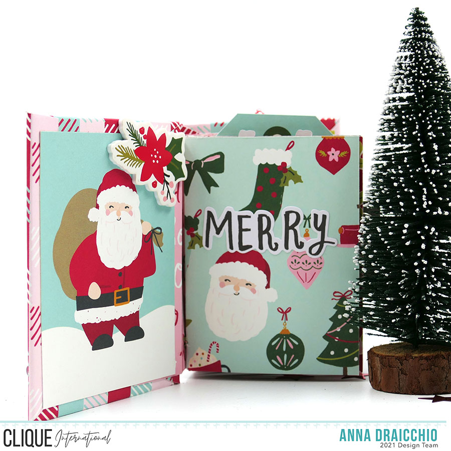 Mini Album di Natale tascabile - Christmas Mini Album 3"x4"