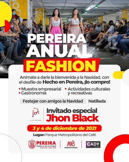 “Pereira Anual Fashion” abrirá la Navidad en el Parque Metropolitano del Café