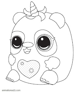 Pandacorn coloring page