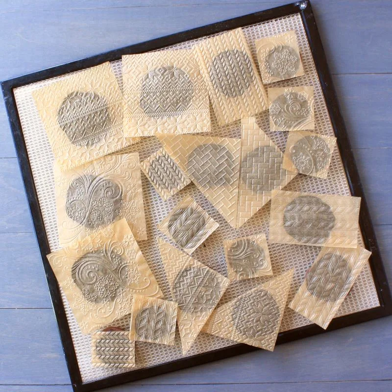 how to use textured parchment to make royal icing decorated sugar cookies