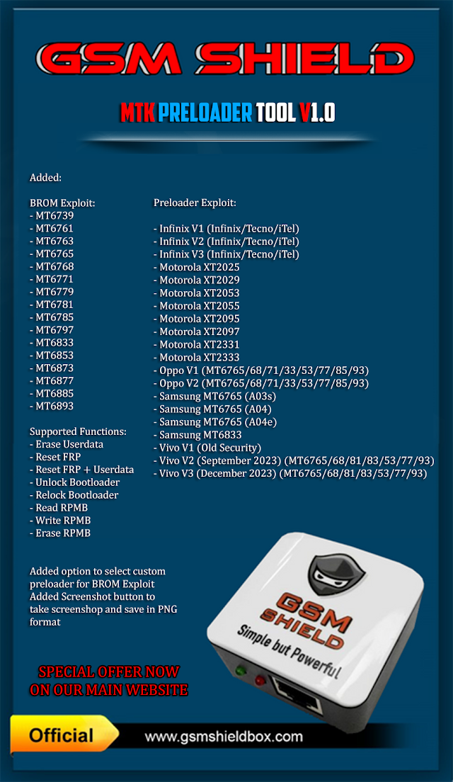 GSMShield Box MTK Preloader Tool v1.0 (New Tool)