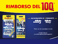 Promozione "Rimborso Gillette 100%" : cashback totale di 2 prodotti