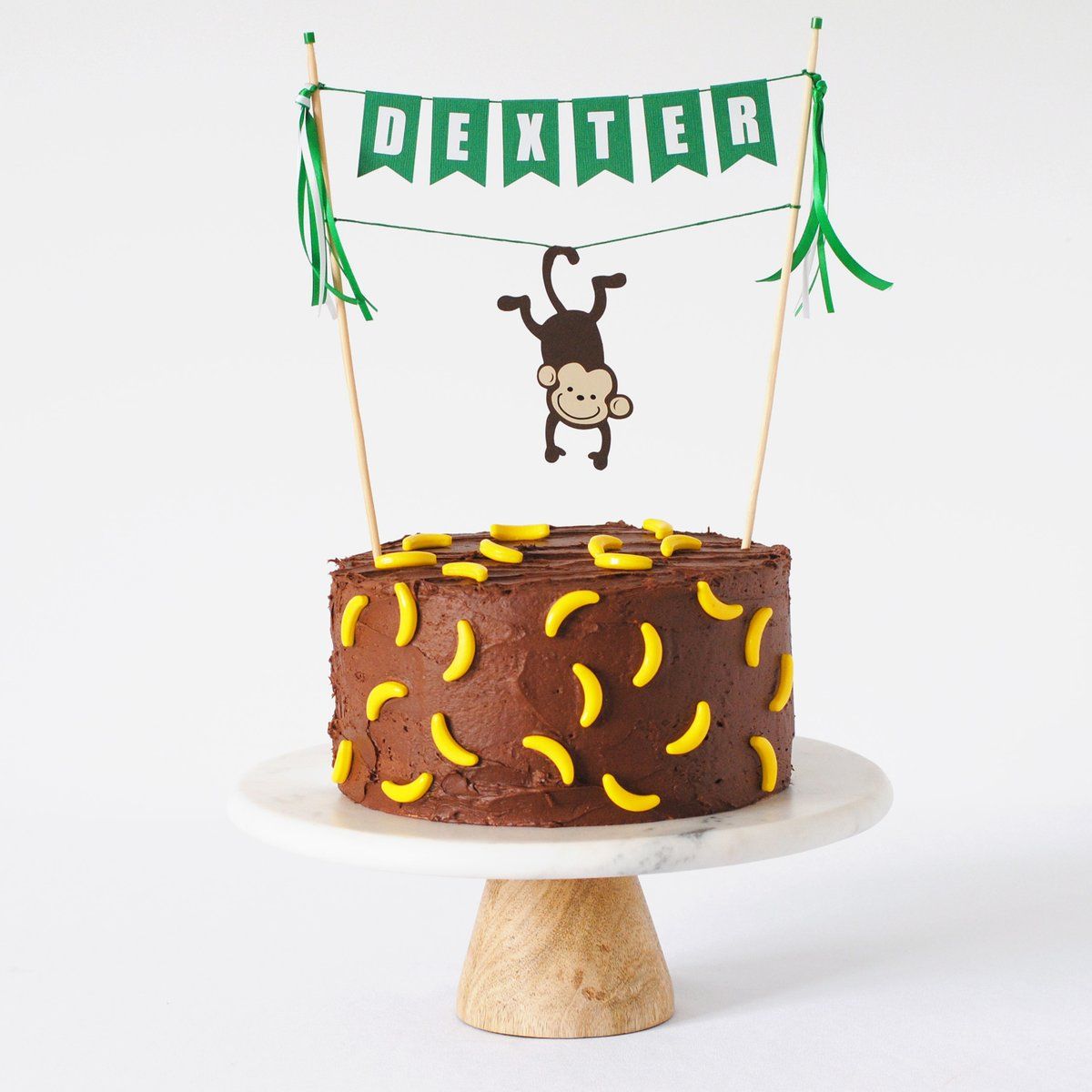 simple jungle birthday cake