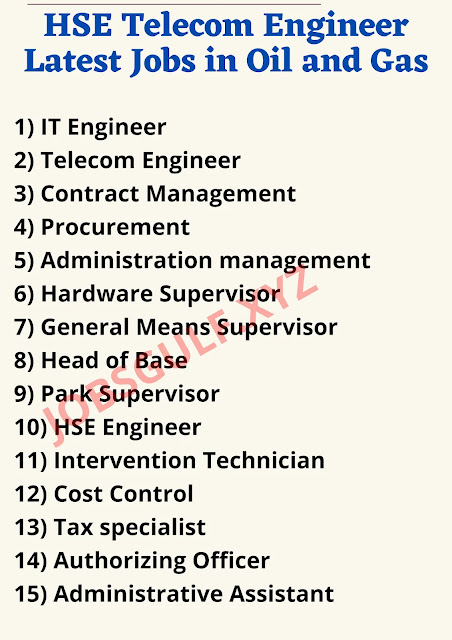 HSE Telecom Engineer Latest Jobs in Oil and Gas