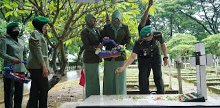 Ajendam Hasanuddin Gelar Ziarah Rombongan di HUT ke-71 Ajudan Jenderal TNI AD