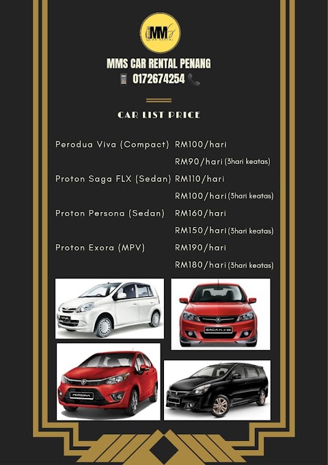kereta sewa penang 2018