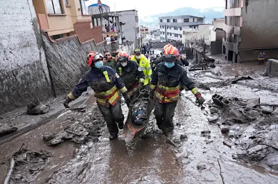 Heavy Floods In Ecuadors Capital Of Quito