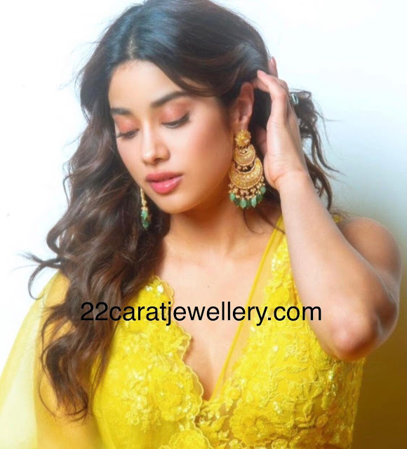 Janhvi Kapoor Heavy Earrings