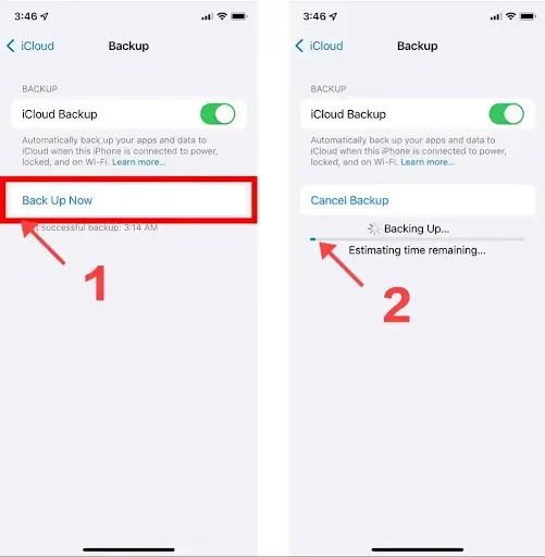 How to backup your iPhone to iCloud - step 6