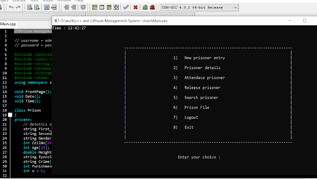 مشروع بلغة ++C مفتوح المصدر لإدارة بيانات السجناء