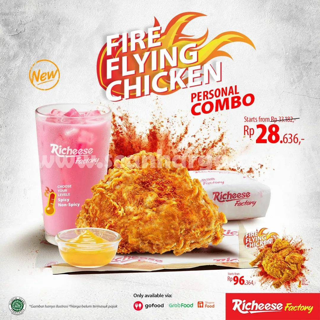 Promo RICHEESE FACTORY Fire Flying Chicken – Harga mulai Rp. 28.636