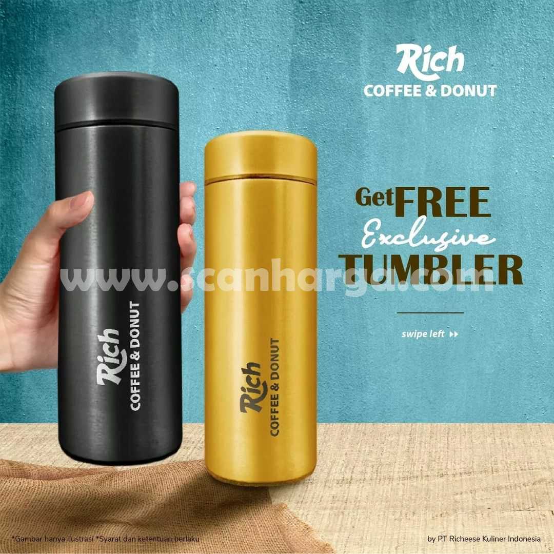 Promo RICH COFFEE & DONUT - GRATIS Exclusive TUMBLER