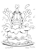 Garfield birthday's cake