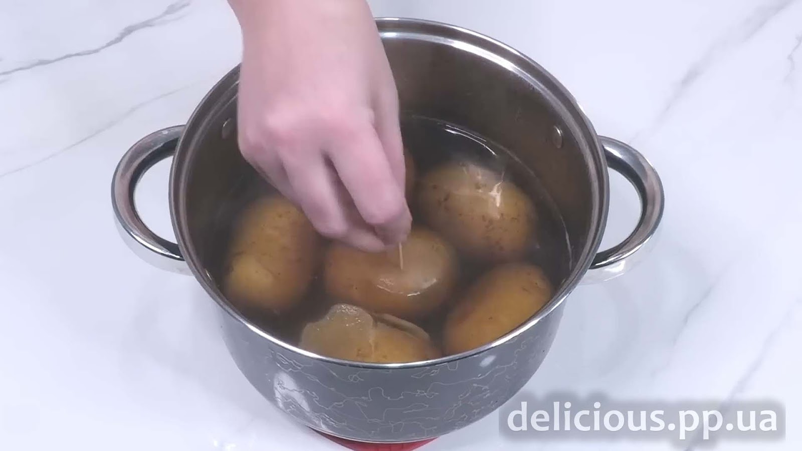 Фото приготовления рецепта: «Запеченная Картошка фаршированная грибами» - шаг №5
