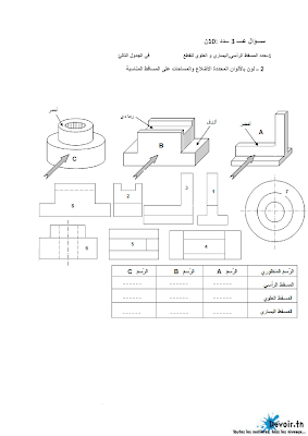 فرض تأليفي 2 تربية تكنولوجية سنة 8 الثلاثي الثاني, امتحان تربية تكنولوجية سنة ثامنة pdf ,تمارين تربية تكنولوجية سنة ثامنة  سنة 8 أساسي