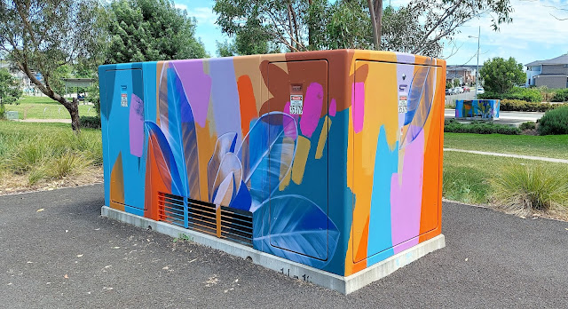 Bardia | Painted Sub Station boxes by Claire Foxton
