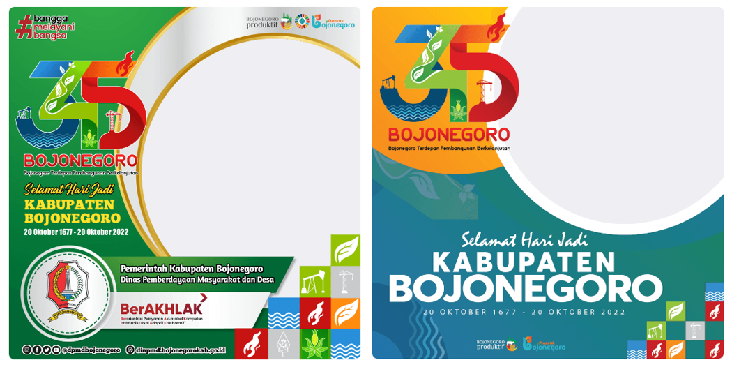 Twibbon HUT Kabupaten Bojonegoro ke-345 Tahun 2022