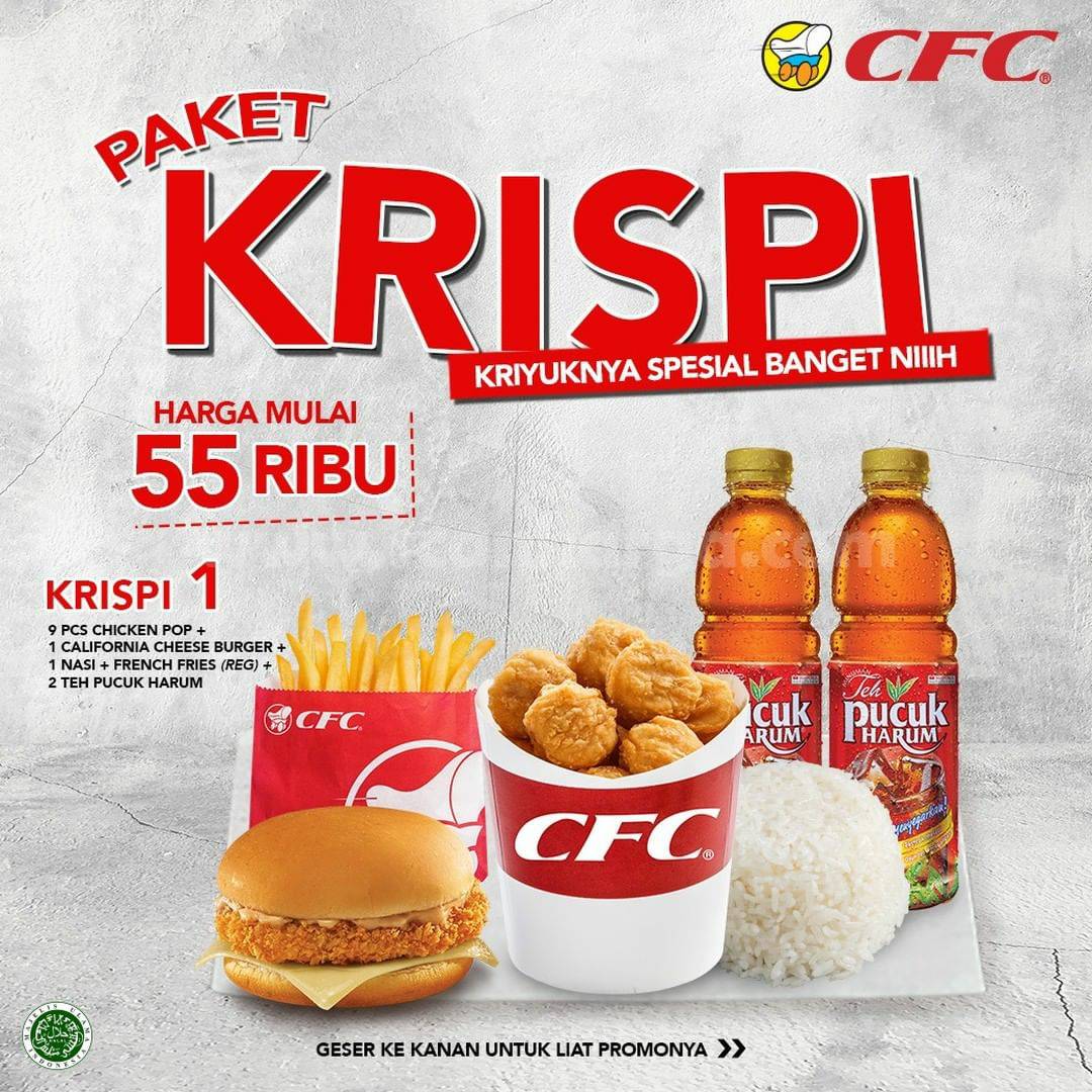 Promo CFC PAKET KRISPI – Harga mulai Rp. 55.000 aja