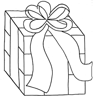 coloring pages of birthday gifts