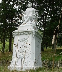 Andrew Currie, James Hogg Monument (1860), St. Mary's Loch (Photograph by Gordon Elliott,  CC BY-SA 2.0, Wikipedia).