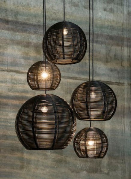 small wicker lamp shades