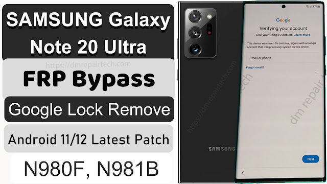 Samsung Note 20 Ultra FRP Bypass Android 11 dm frp