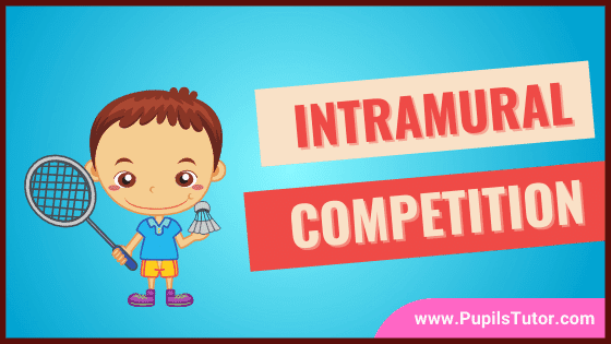 Describe Intramural Competition In Detail | Intramural Tournament – Meaning, Objective, Scoring Procedure, Time & Type Of Competition, Award, Committee - www.pupilstutor.com