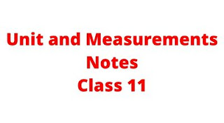 units and measurements notes PDF download