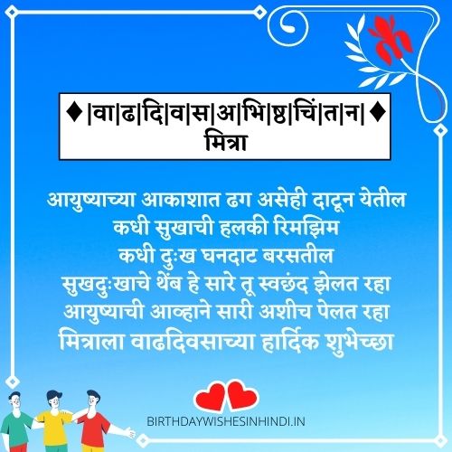 Birthday Wishes For Friend In Marathi