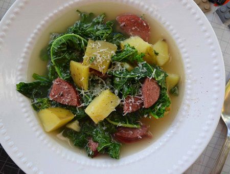 Portuguese Sausage, Kale and Potato Soup Recipe