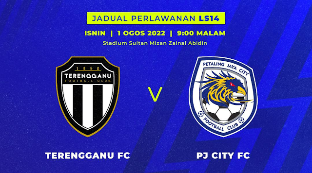 Live Streaming Terengganu vs PJ City 1.8.2022