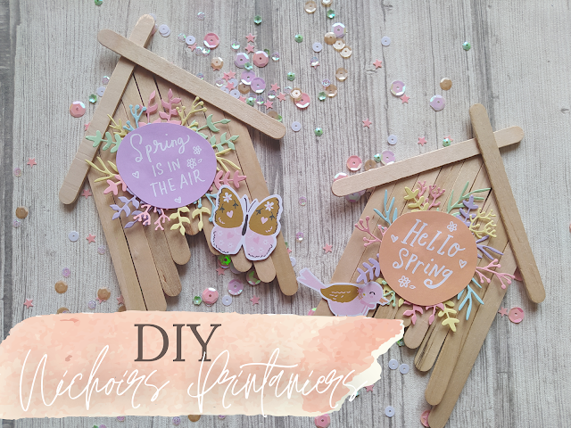 DIY - Nichoirs Scrapbooking bâtonnets de glace