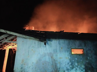 Satu unit Rumah Di Desa Tegal Laga Terbakar