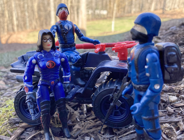 1985 Ferret, 1997 Baroness, 2021 Black Major Cobra trooper, Factory Custom