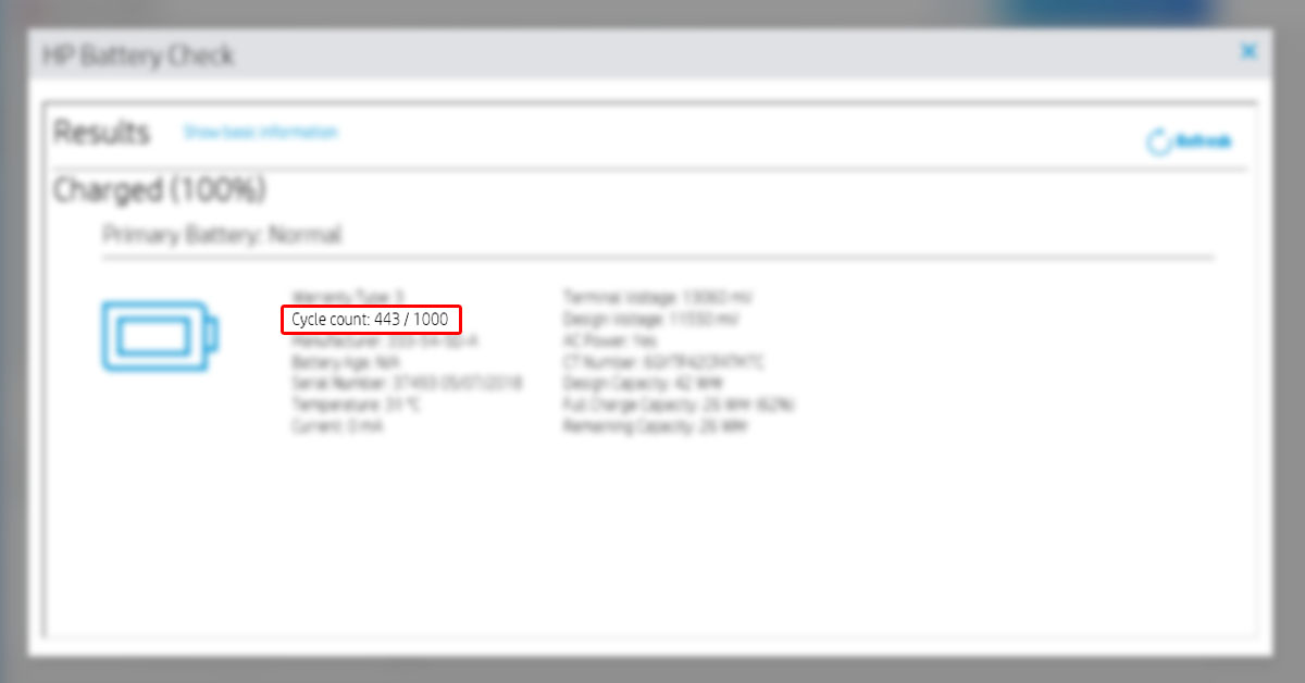 Cara Mengecek Cycle Baterai di HP Support Assistant